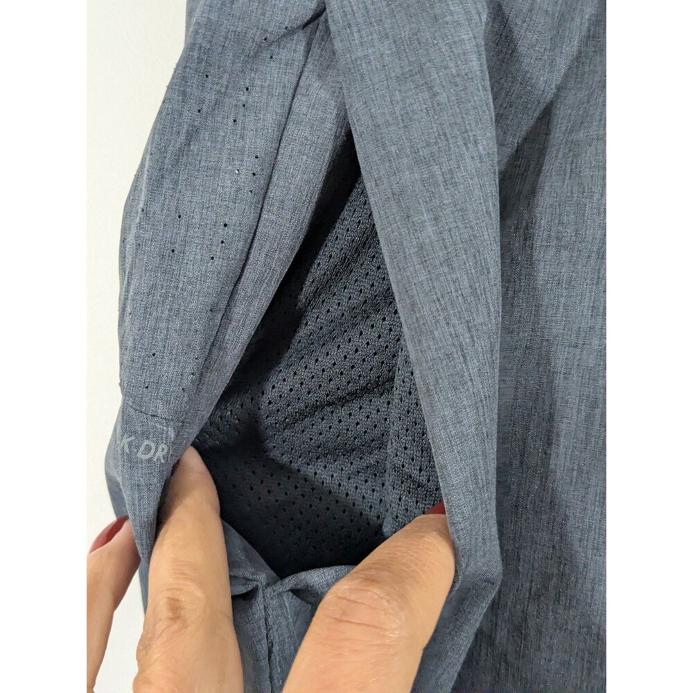 Skora Qwick-Dry Men's Athletic Shorts Medium Gray Fabric Running Training Gym - Picture 4 of 6